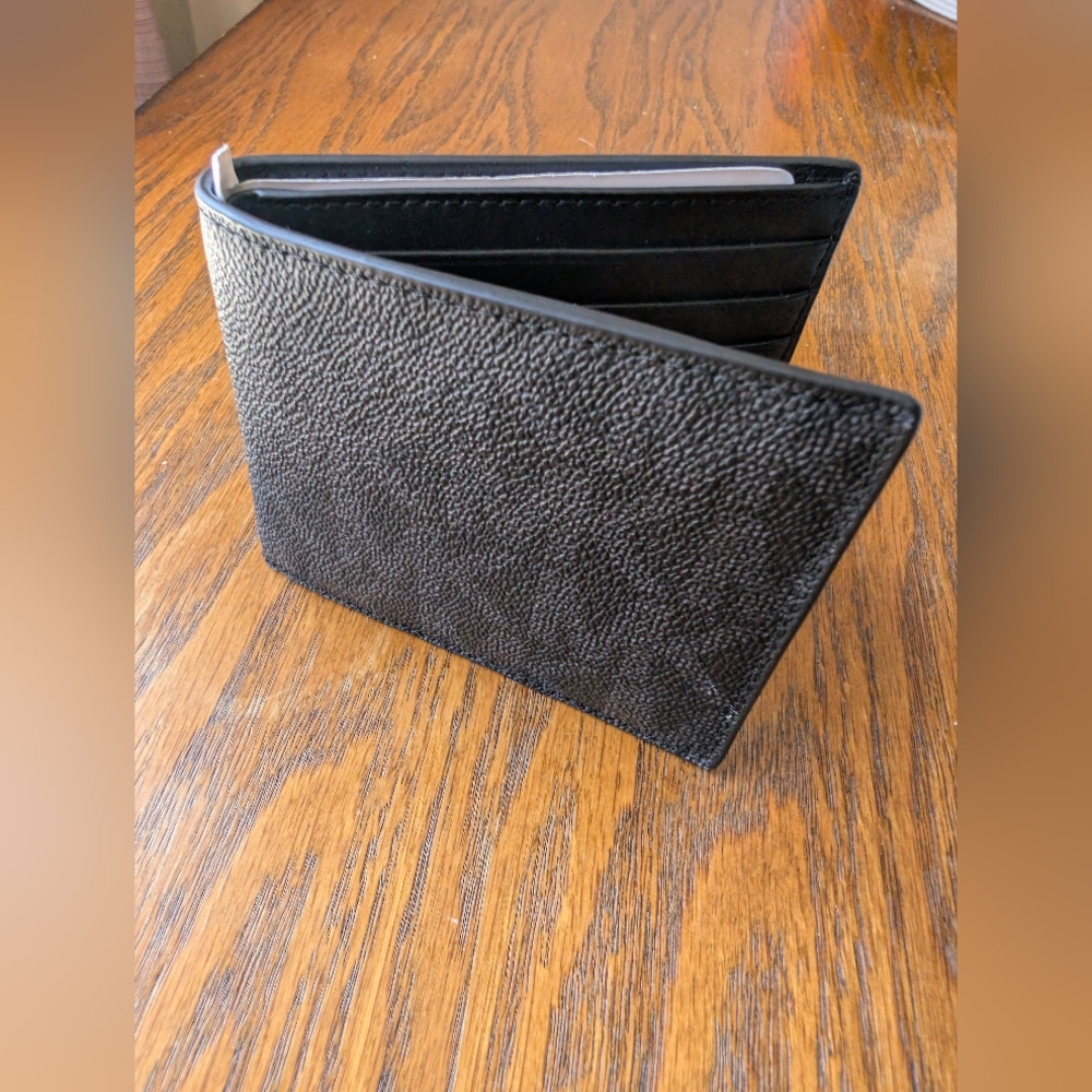 Michael Kors Black Leather Wallet New Without Tags